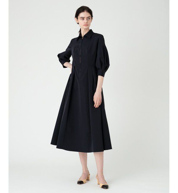 LOULOU WILLOUGHBY「【LOULOU WILLOUGHBY】タックパフシャツワンピース」|ワンピース|