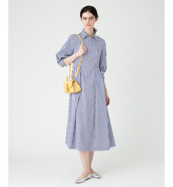 LOULOU WILLOUGHBY「【LOULOU WILLOUGHBY】タックパフシャツワンピース」|ワンピース|