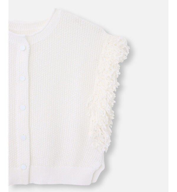 allureville「フリンジスリーブ2WAY プルオーバー」|ニット・セーター|