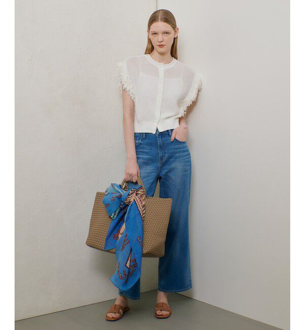 allureville「フリンジスリーブ2WAY プルオーバー」|ニット・セーター|