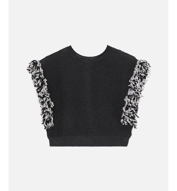 allureville「フリンジスリーブ2WAY プルオーバー」|ニット・セーター|