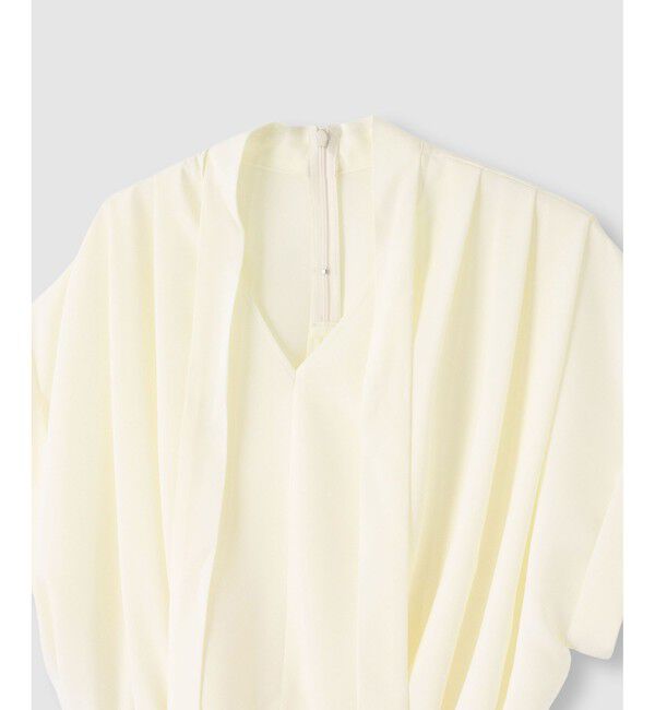 allureville「ボウタイタックフレンチスリーブブラウス」|シャツ・ブラウス|