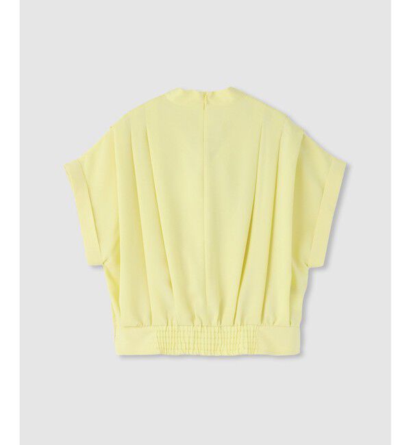 allureville「ボウタイタックフレンチスリーブブラウス」|シャツ・ブラウス|