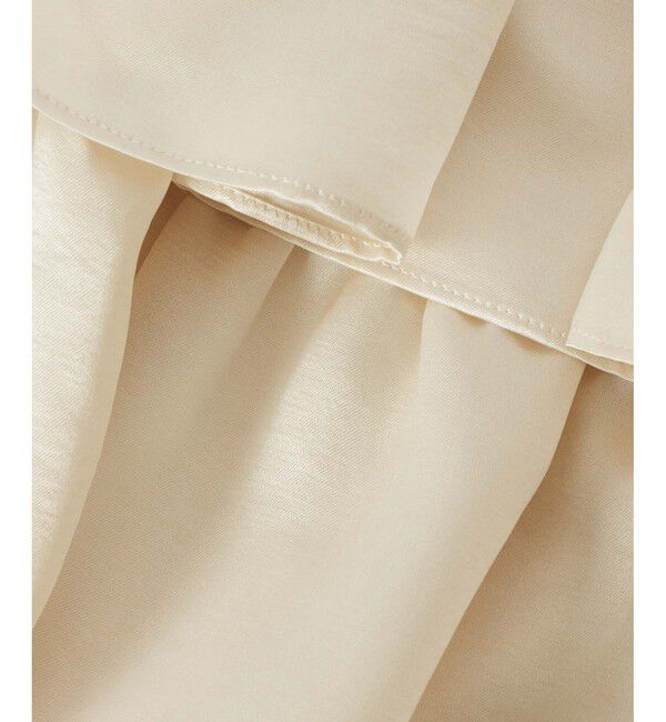 LOULOU WILLOUGHBY「【LOULOU WILLOUGHBY】トリアセサテンティアードスカート」|スカート|