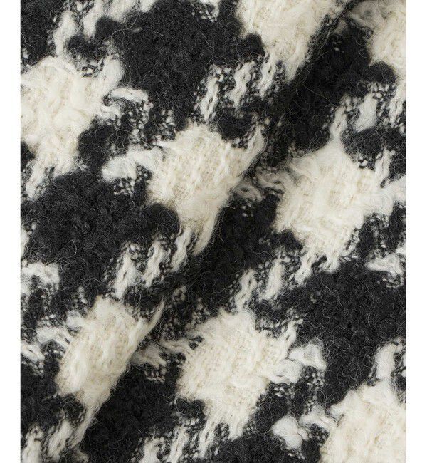 LOULOU WILLOUGHBY「【LOULOU WILLOUGHBY】ロービング千鳥ロングコート」|ダッフルコート|