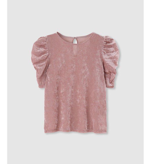 LOULOU WILLOUGHBY「【LOULOU WILLOUGHBY】ベロア半袖プルオーバー」|Tシャツ・カットソー|