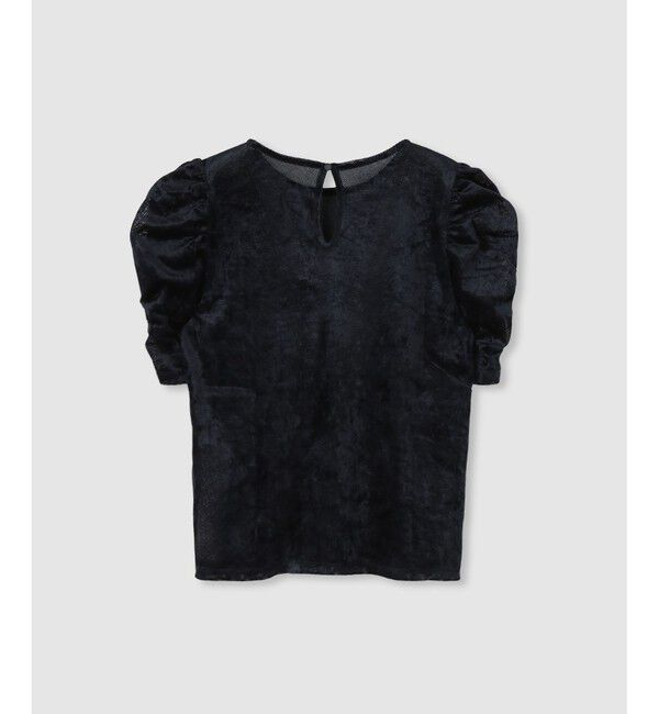 LOULOU WILLOUGHBY「【LOULOU WILLOUGHBY】ベロア半袖プルオーバー」|Tシャツ・カットソー|