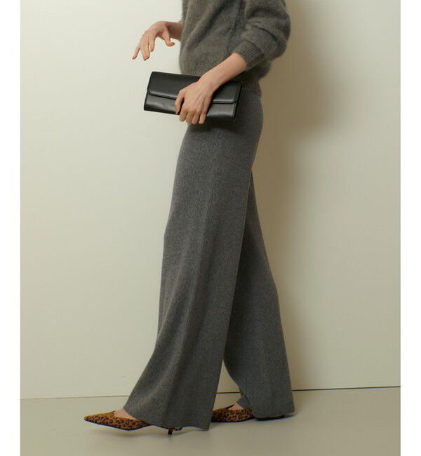 allureville「ウールリブニットパンツ」|チノ|