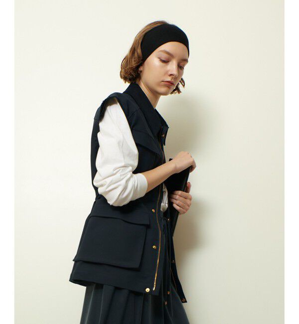 allureville「コットンダブルクロスサファリジレ」|ブルゾン・スタジャン|