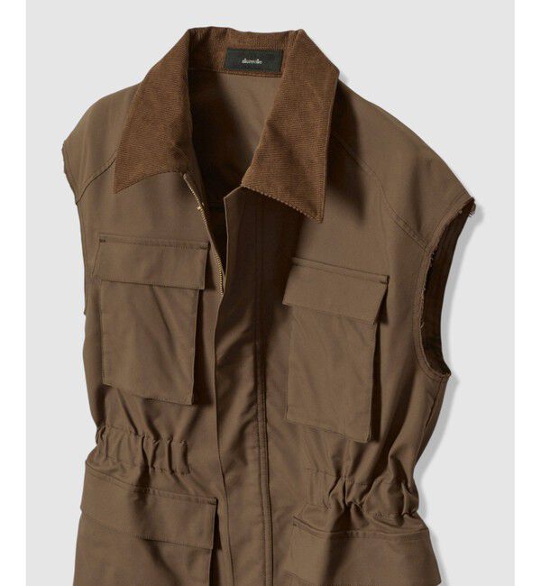 allureville「コットンダブルクロスサファリジレ」|ブルゾン・スタジャン|