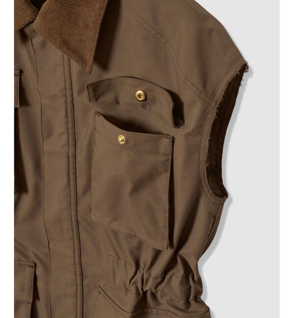 allureville「コットンダブルクロスサファリジレ」|ブルゾン・スタジャン|