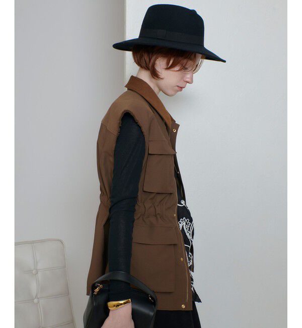 allureville「コットンダブルクロスサファリジレ」|ブルゾン・スタジャン|