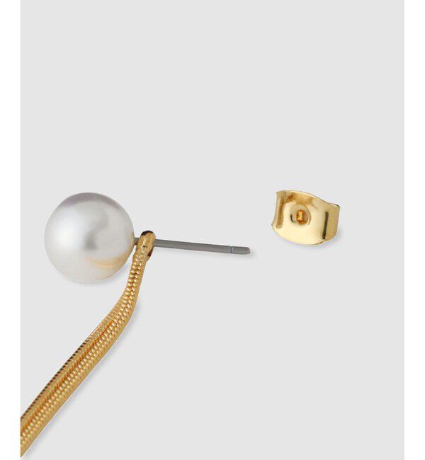 allureville「パールチェーンピアス」|ピアス|