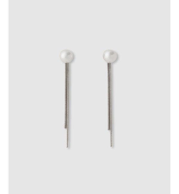 allureville「パールチェーンピアス」|ピアス|シルバー系