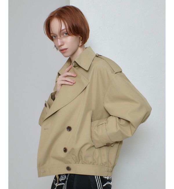 allureville「T/Cトレンチブルゾン」|ブルゾン・スタジャン|
