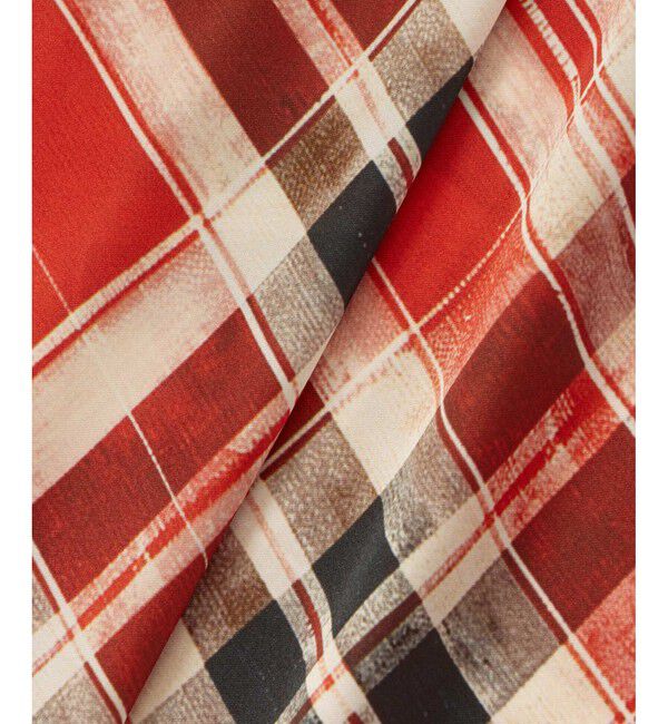 allureville「LISAチェックプリントブラウス」|シャツ・ブラウス|