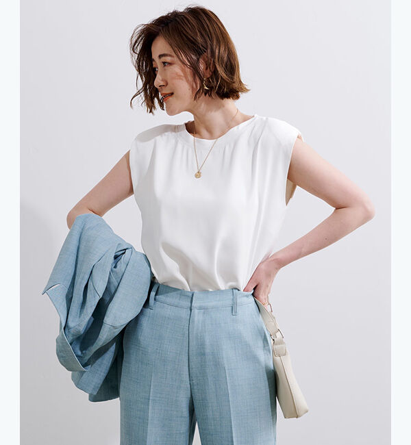 ur's「パワーショルダートップス」|Tシャツ・カットソー|