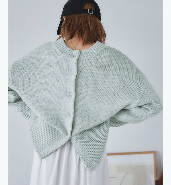 titivate「前後2wayクルーネックカーディガン」|ニット・セーター|