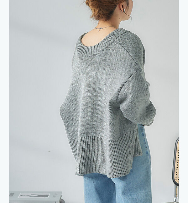 titivate「前後2wayクルーネックカーディガン」|ニット・セーター|