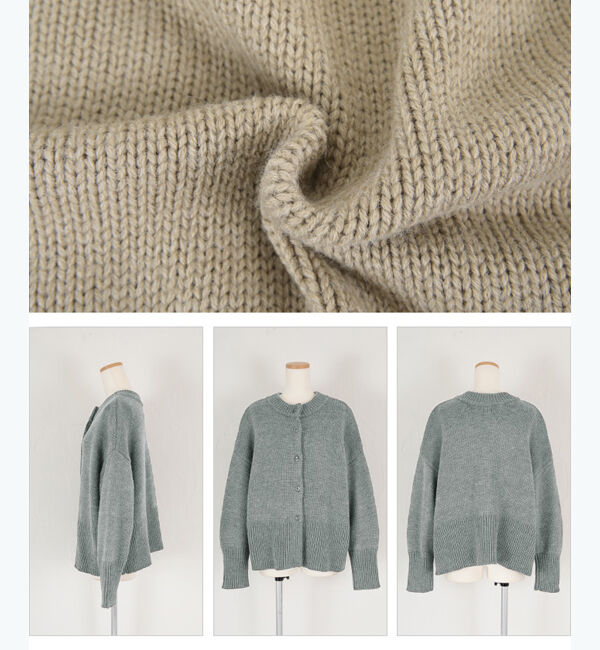 titivate「前後2wayクルーネックカーディガン」|ニット・セーター|