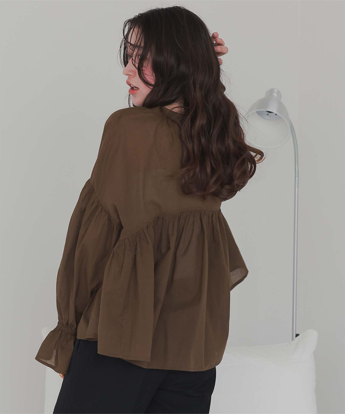 titivate「キャンディースリーブギャザーブラウス」|シャツ・ブラウス|
