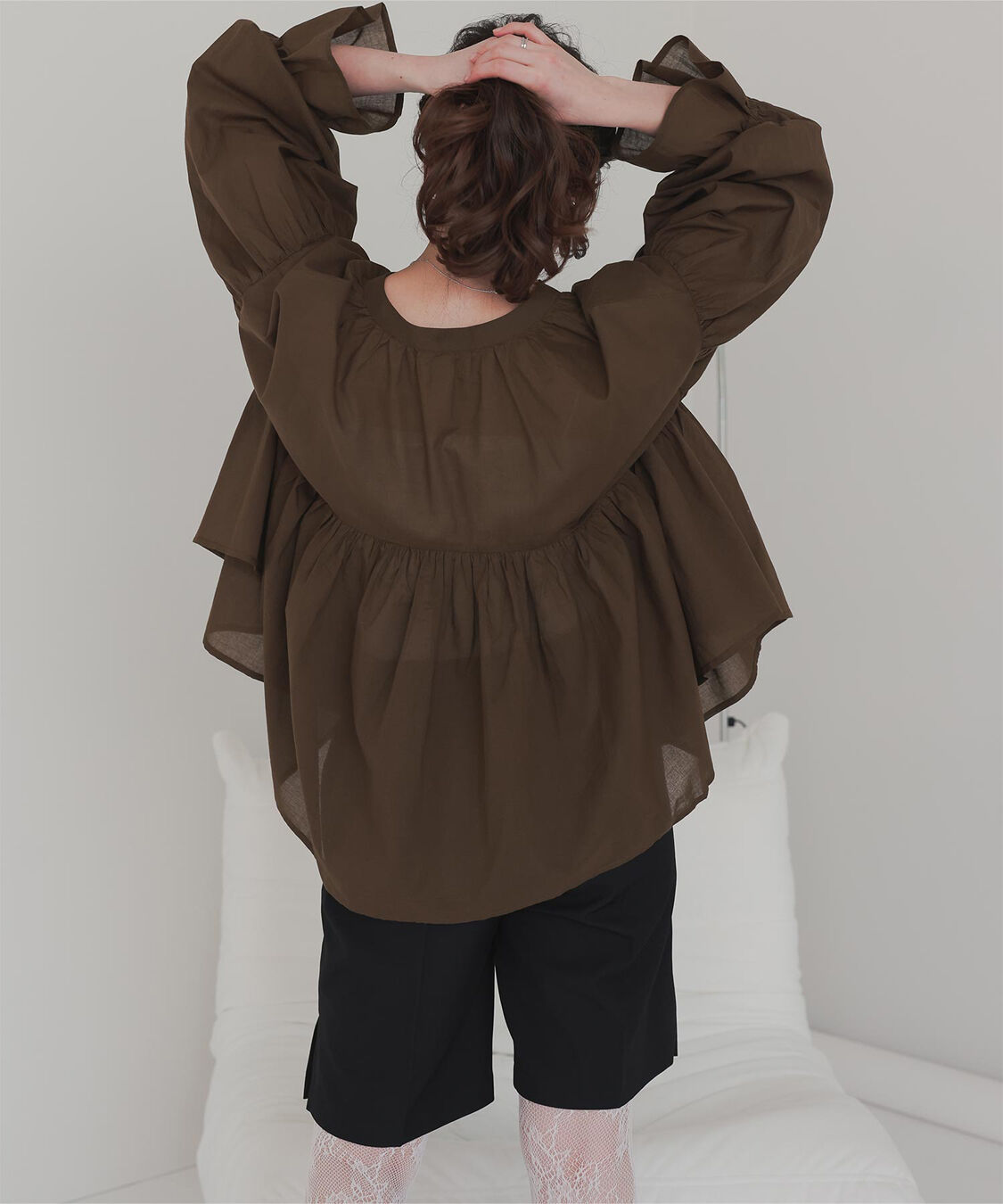 titivate「キャンディースリーブギャザーブラウス」|シャツ・ブラウス|