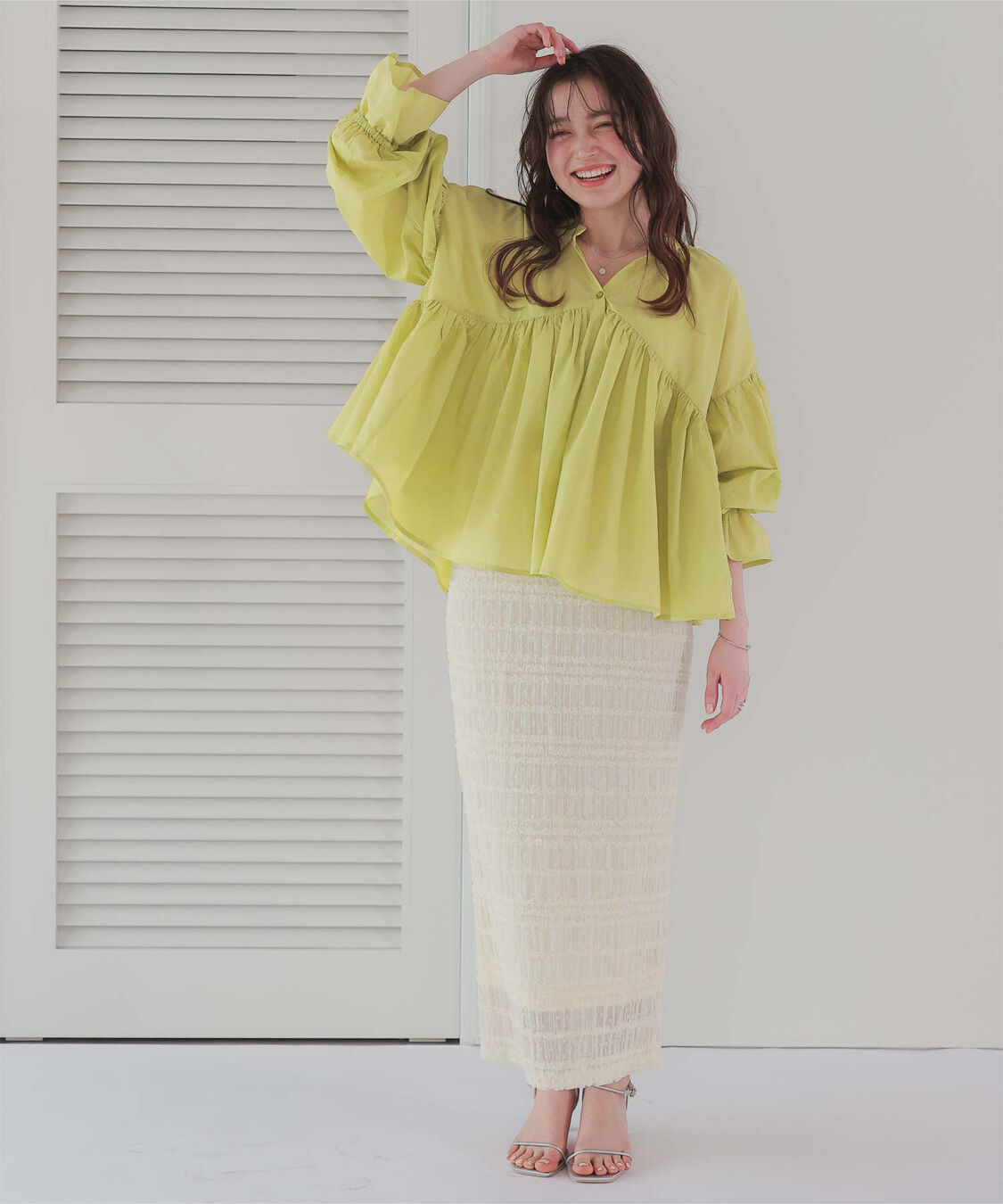 titivate「キャンディースリーブギャザーブラウス」|シャツ・ブラウス|