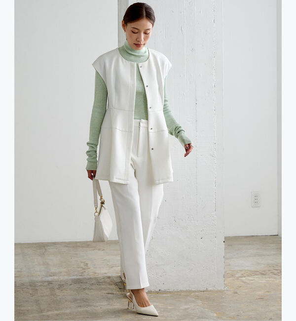 ur's「ウールブレンドロングスリーブハイネックリブニット」|ニット・セーター|