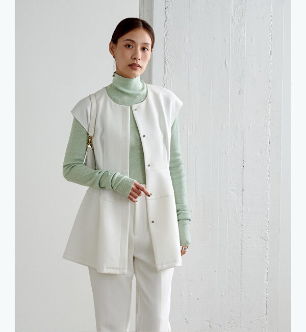 ur's「ウールブレンドロングスリーブハイネックリブニット」|ニット・セーター|