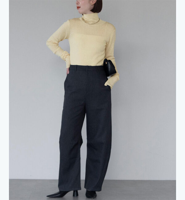 ur's「ウールブレンドロングスリーブハイネックリブニット」|ニット・セーター|