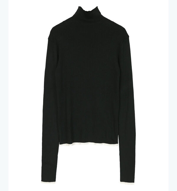 ur's「ウールブレンドロングスリーブハイネックリブニット」|ニット・セーター|