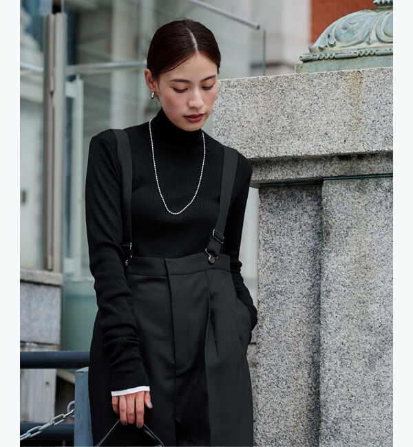 ur's「ウールブレンドロングスリーブハイネックリブニット」|ニット・セーター|