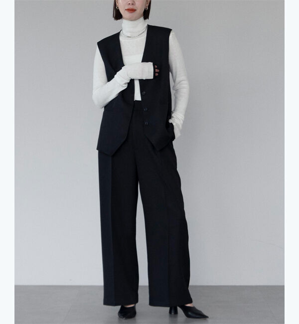 ur's「ウールブレンドロングスリーブハイネックリブニット」|ニット・セーター|