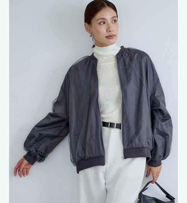 ur's「ウールブレンドロングスリーブハイネックリブニット」|ニット・セーター|