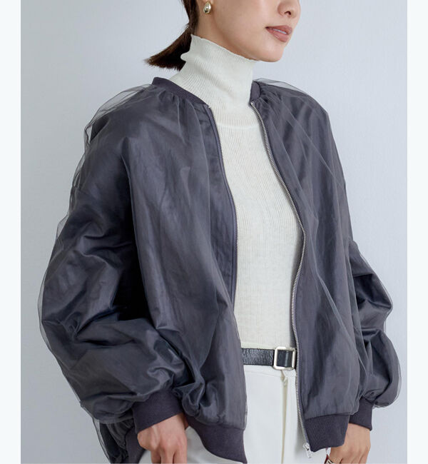 ur's「ウールブレンドロングスリーブハイネックリブニット」|ニット・セーター|