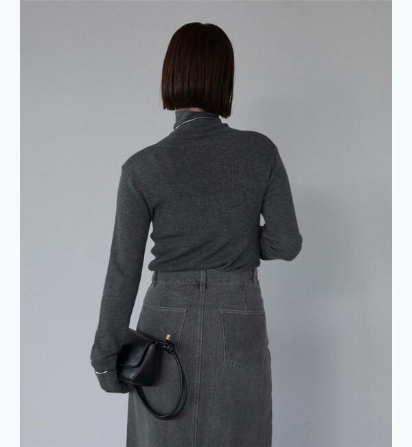 ur's「ウールブレンドロングスリーブハイネックリブニット」|ニット・セーター|