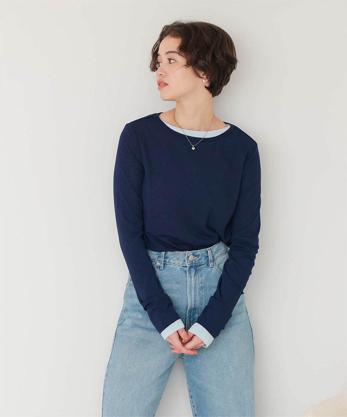 titivate「シアーカットソーロングスリーブトップス」|Tシャツ・カットソー|