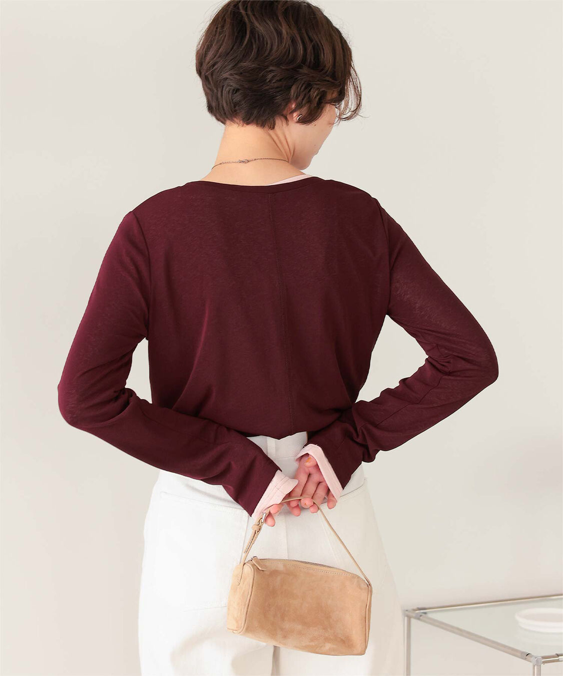 titivate「シアーカットソーロングスリーブトップス」|Tシャツ・カットソー|