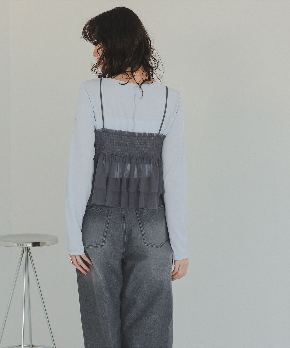 titivate「シアーカットソーロングスリーブトップス」|Tシャツ・カットソー|