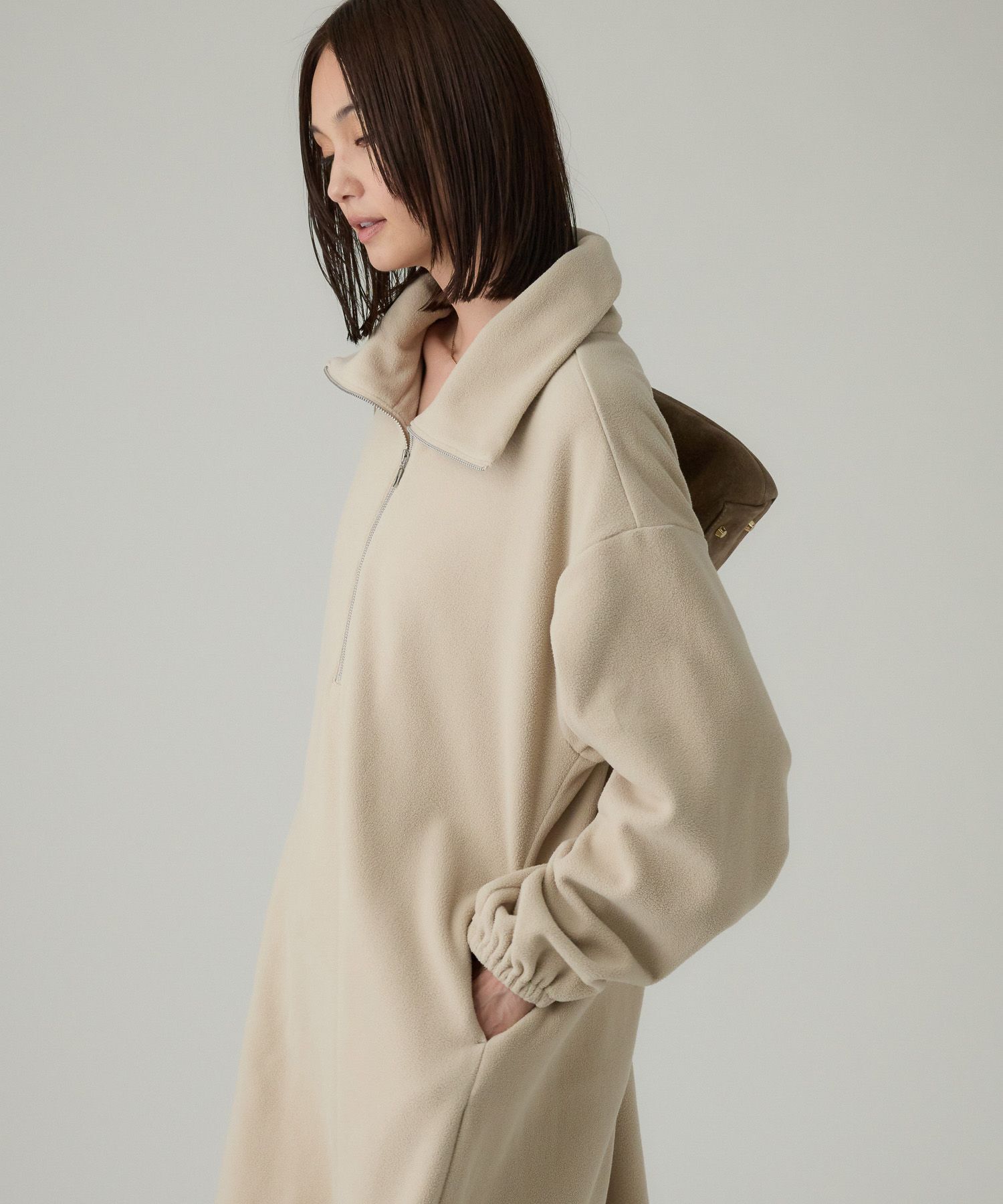 BABYLONE「フリースロングワンピース」|ワンピース|