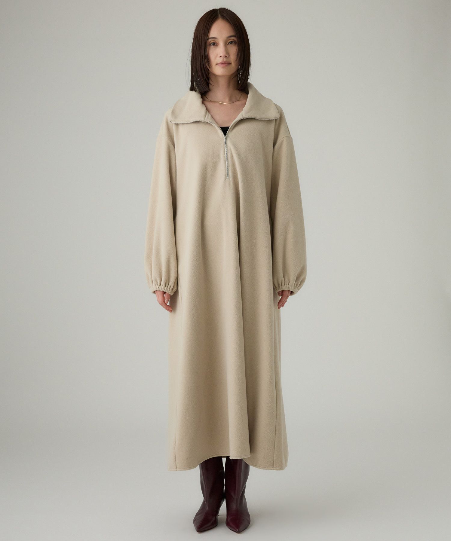 BABYLONE「フリースロングワンピース」|ワンピース|