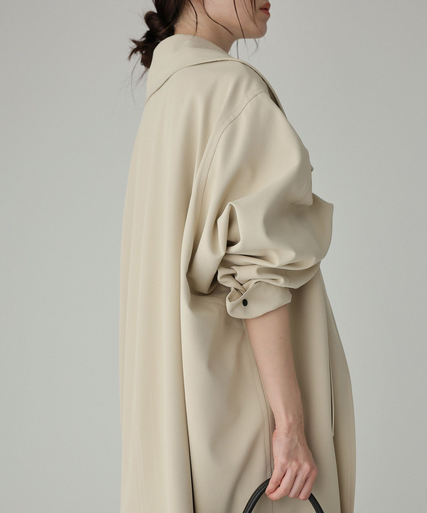 BABYLONE「【多機能素材】オーバーフォルムコート」|ステンカラーコート|