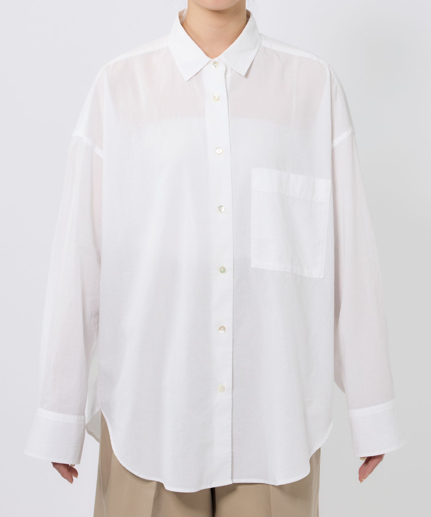 BABYLONE「コットンローンシャツ」|シャツ・ブラウス|