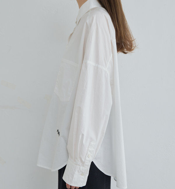  「ワンポイントロゴ刺繍ダブルポケットシャツ」|シャツ・ブラウス|