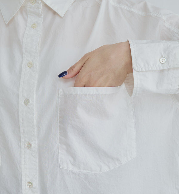  「ワンポイントロゴ刺繍ダブルポケットシャツ」|シャツ・ブラウス|