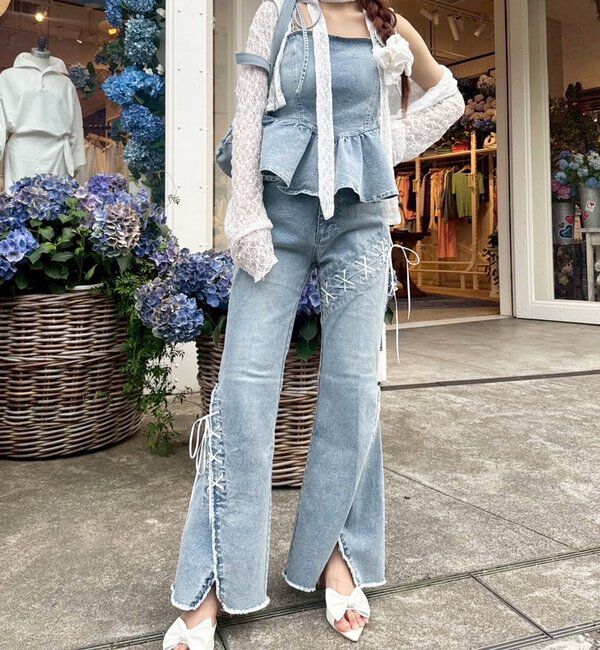  「【お揃いcollection】レースパーカー」|プルオーバー|