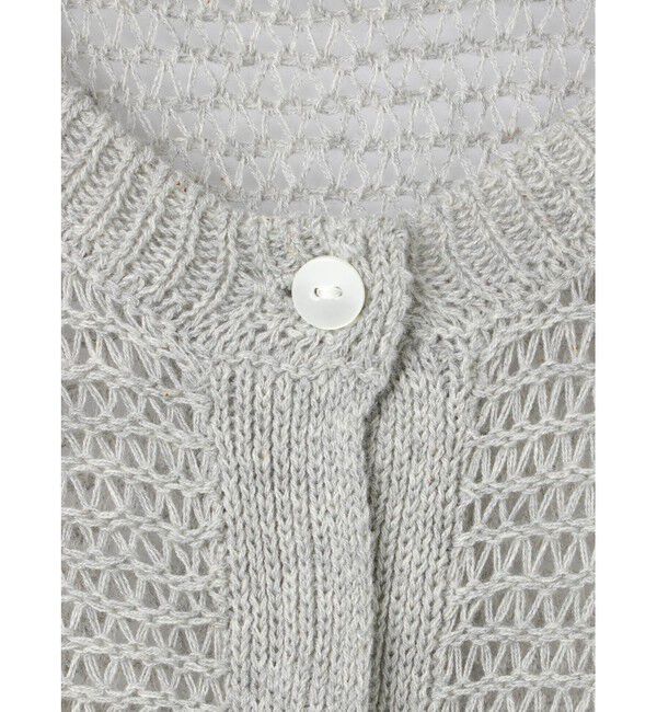 mizuiro ind「mizuiro ind メッシュコクーンワイドカーディガン」|カーディガン|