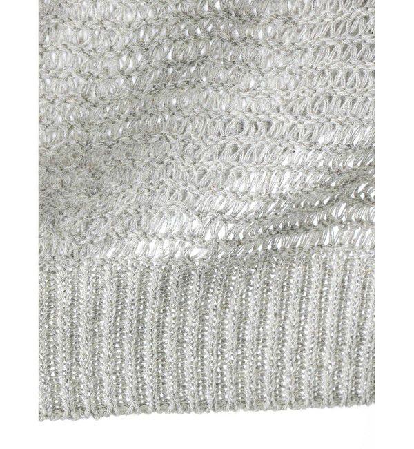 mizuiro ind「mizuiro ind メッシュコクーンワイドカーディガン」|カーディガン|