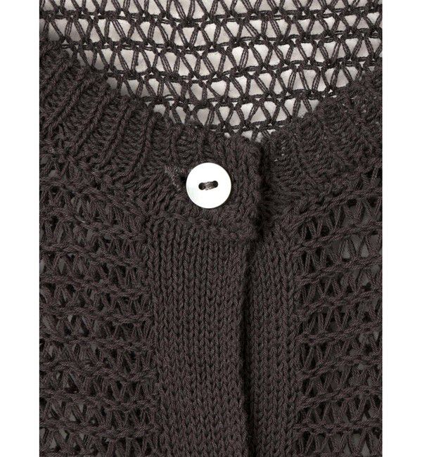 mizuiro ind「mizuiro ind メッシュコクーンワイドカーディガン」|カーディガン|