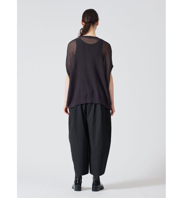 mizuiro ind「mizuiro ind メッシュコクーンワイドカーディガン」|カーディガン|